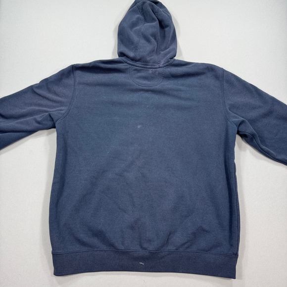 Carhartt Hoodie Mens XL Navy Blue Zip Up Fleece Loose Fit Heavyweight Sweatshirt - Picture 2 of 9